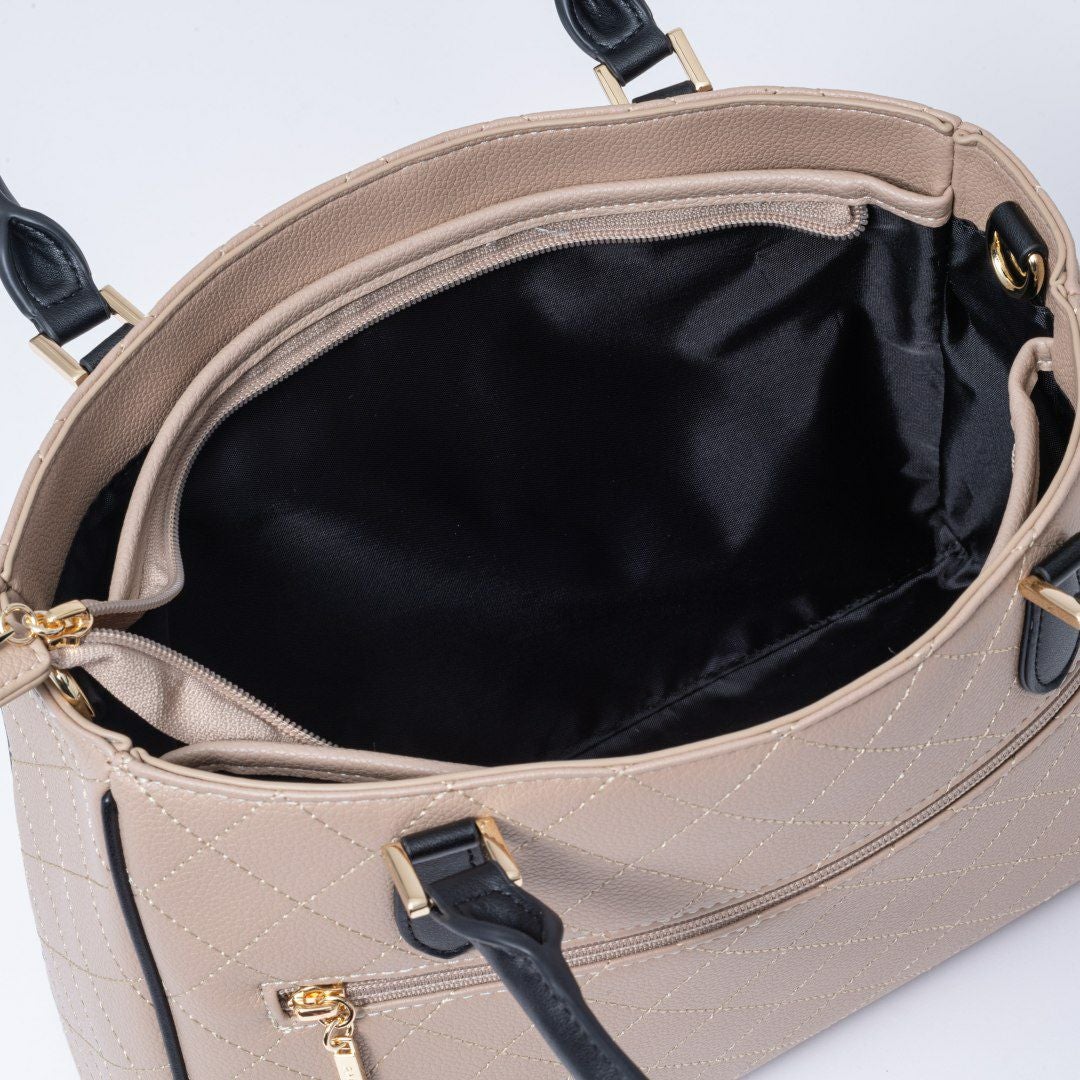 PINKY&DIANNE クラシックキルト 2WAYトート ベージュ