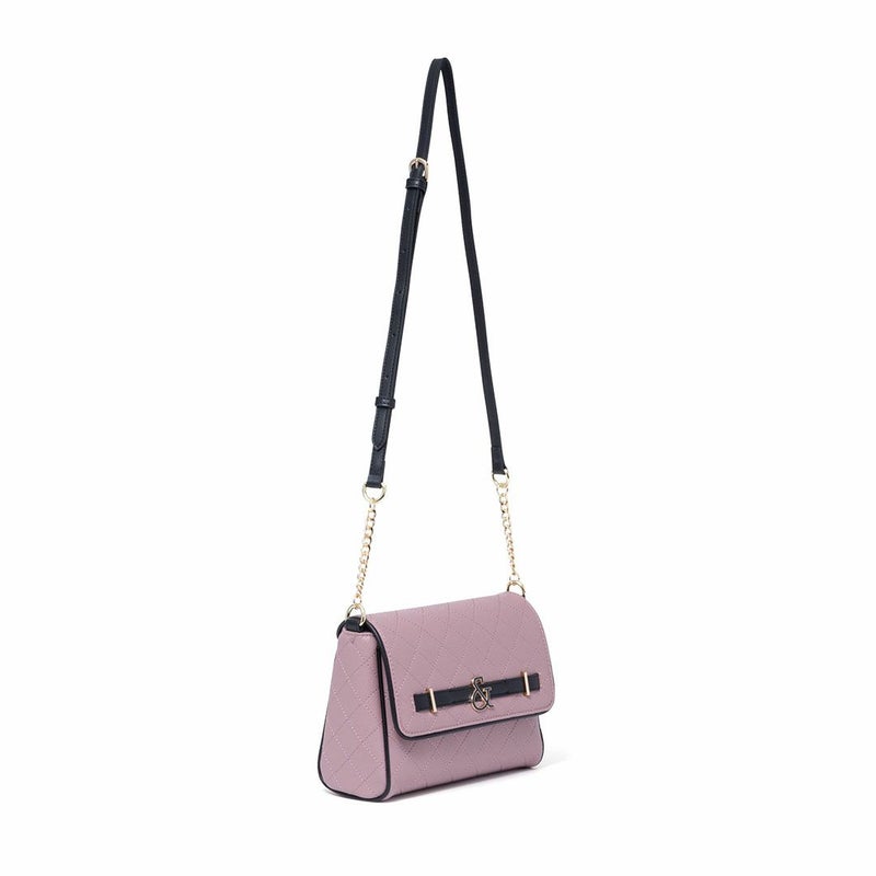 PINKY&DIANNE クラシックキルト フラップショルダー ピンク