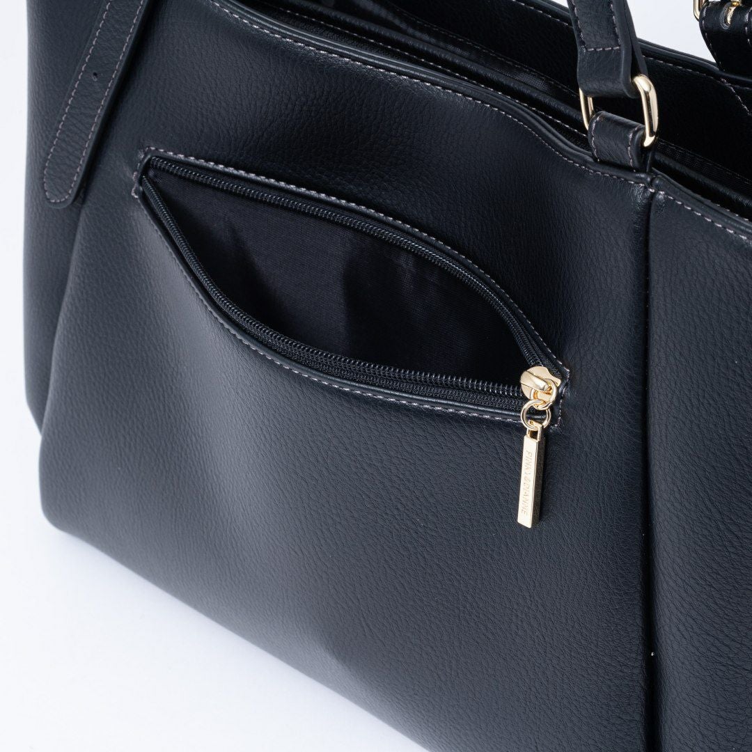 PINKY&DIANNE ピロー トート ブラック