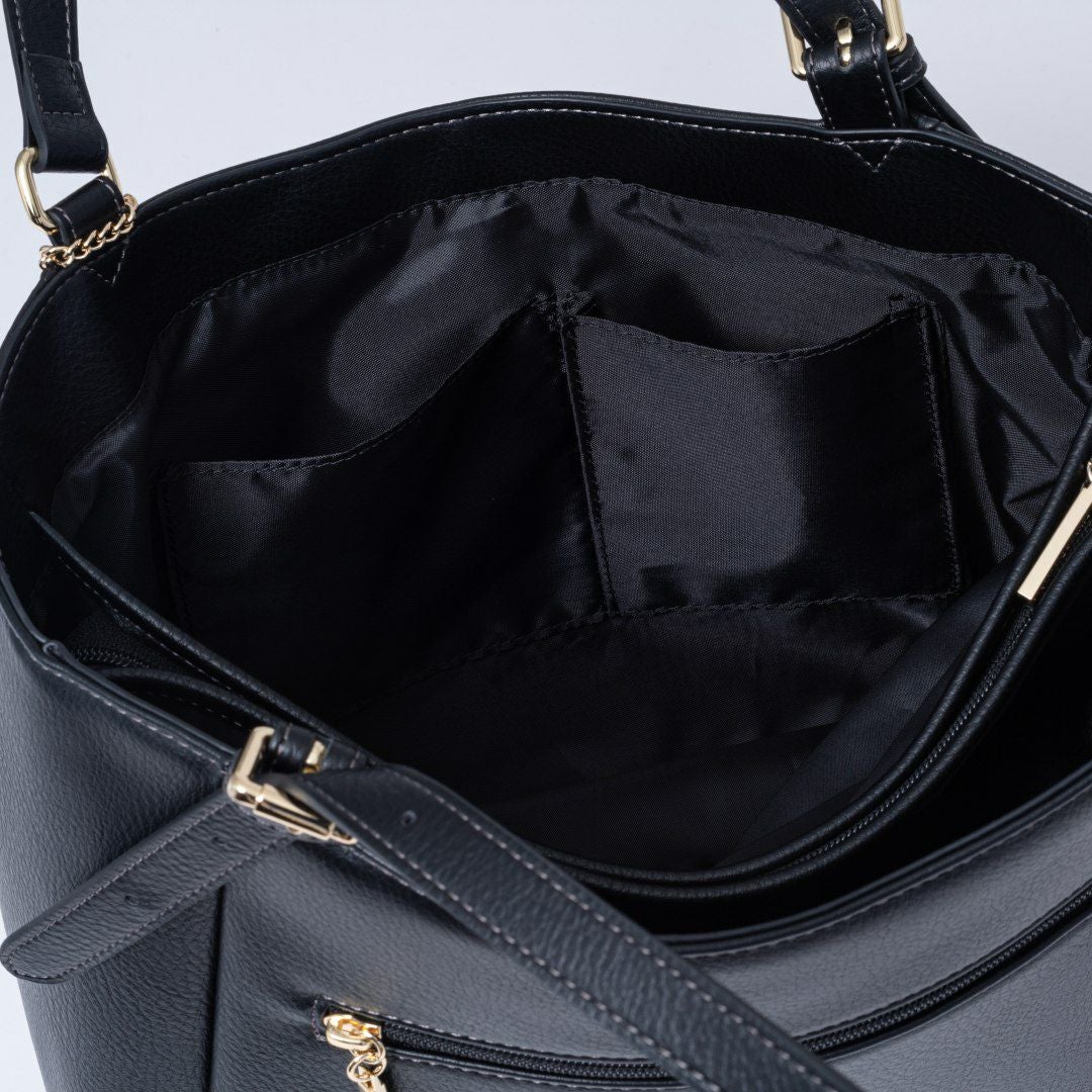 PINKY&DIANNE ピロー トート ブラック