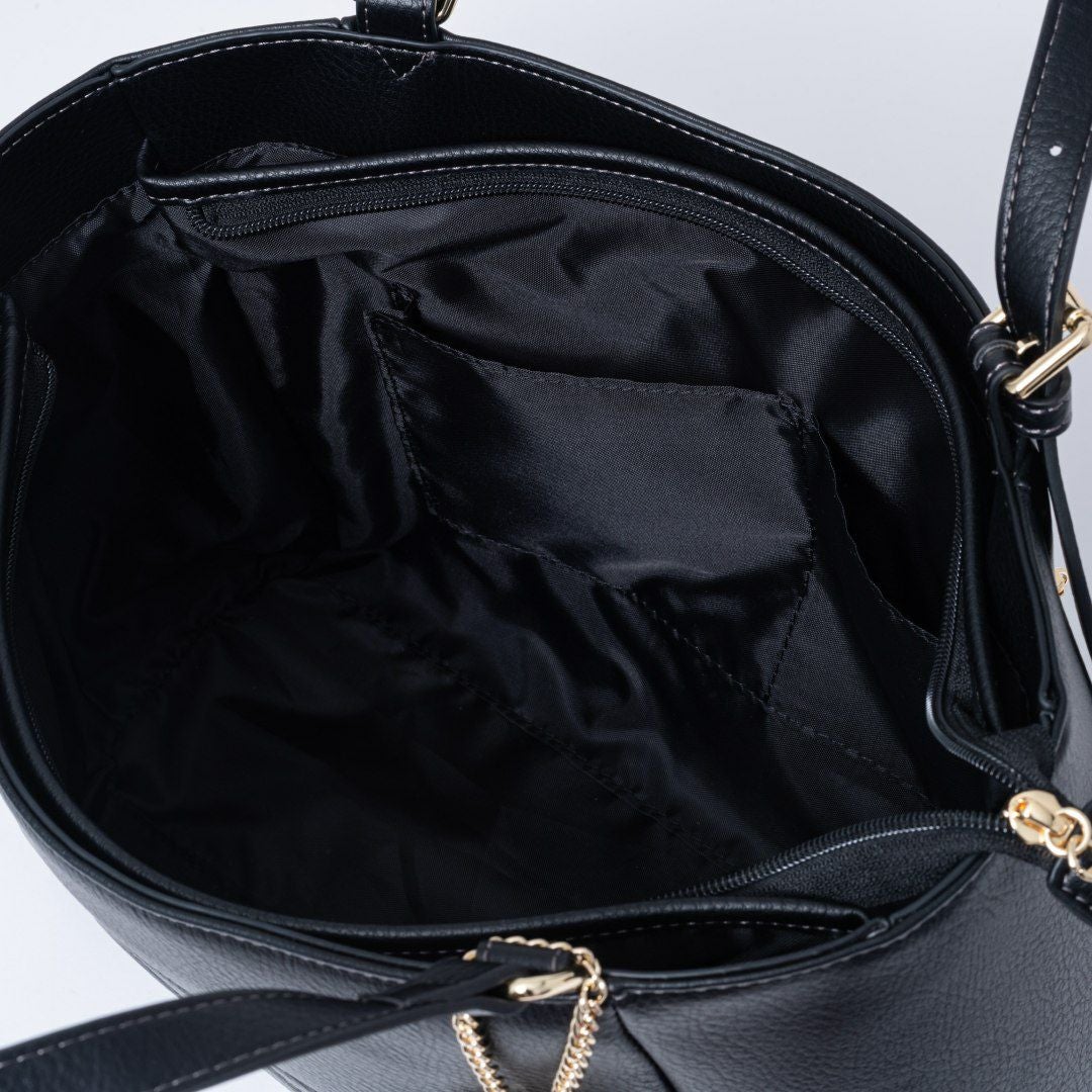 PINKY&DIANNE ピロー トート ブラック