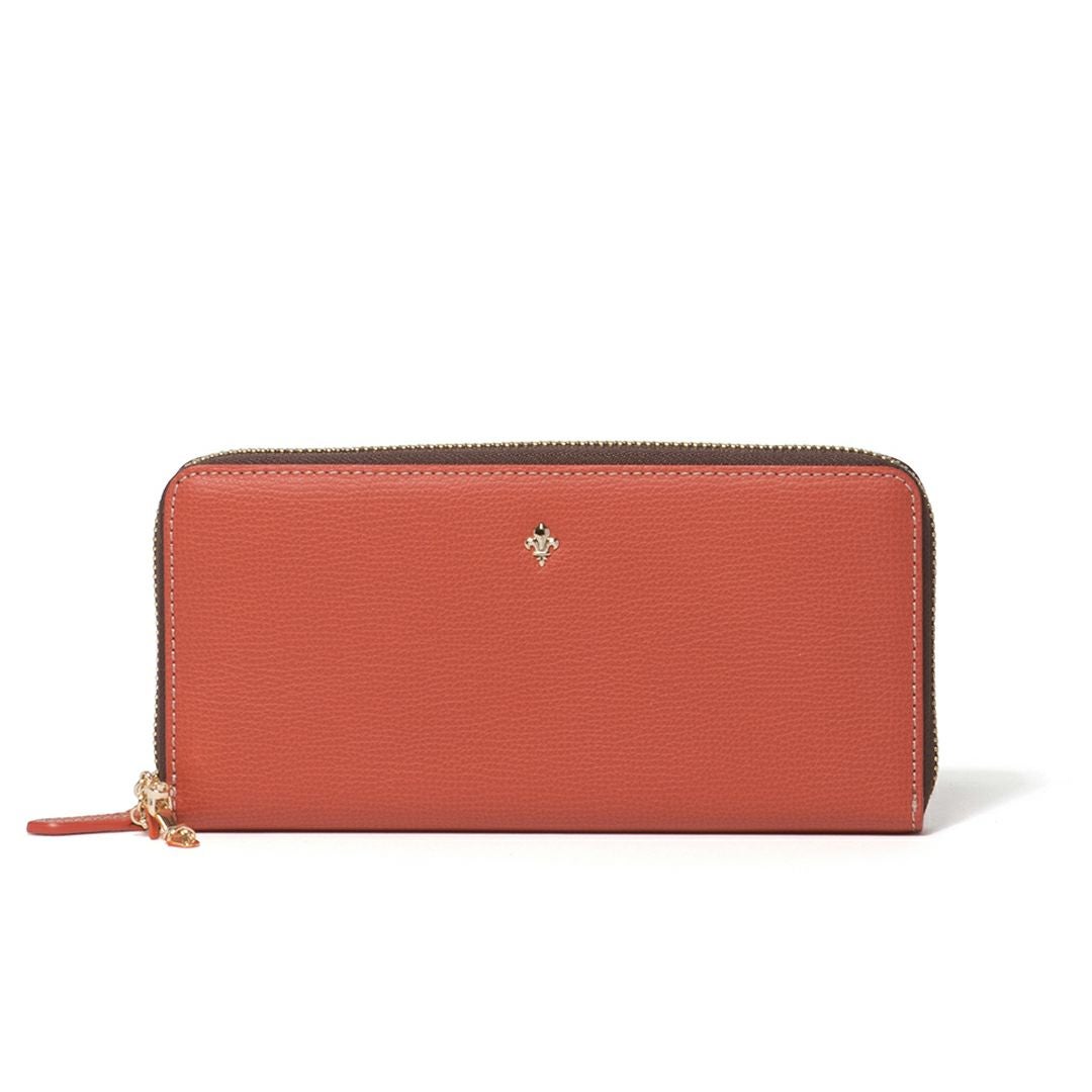 PATRICK COX カラーサンダル ラウンドファスナー長財布 オレンジ