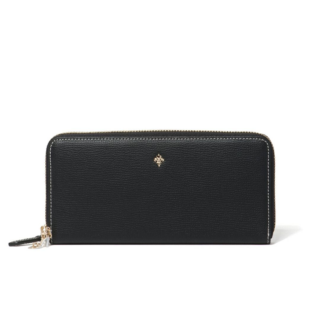 PATRICK COX カラーサンダル ラウンドファスナー長財布 ブラック