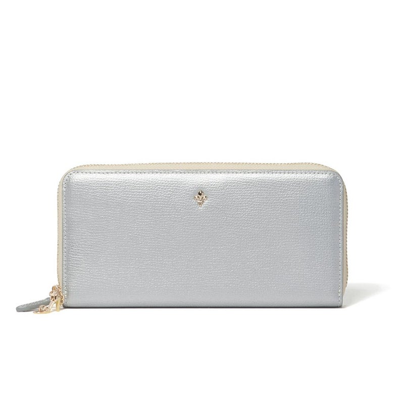 PATRICK COX カラーサンダル ラウンドファスナー長財布 シルバー