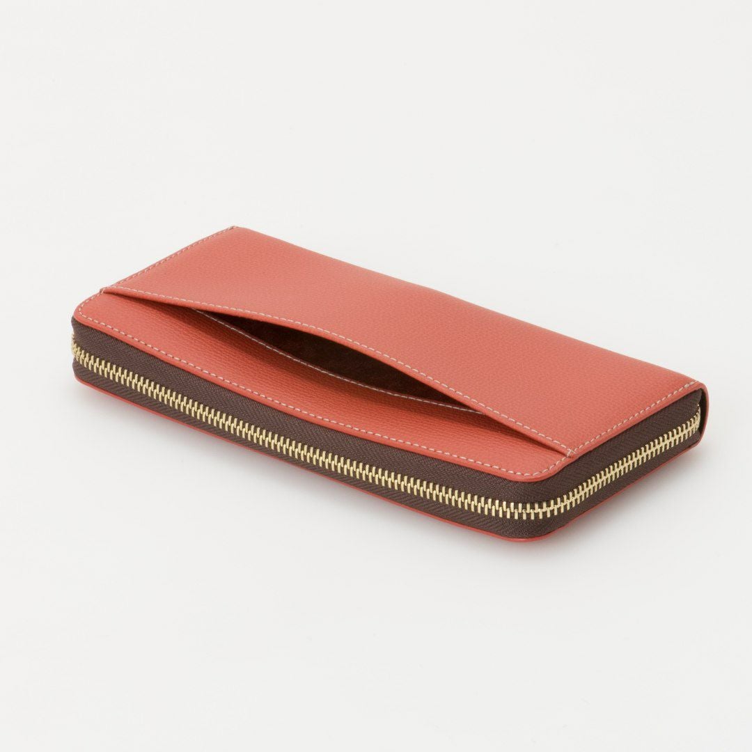 PATRICK COX カラーサンダル ラウンドファスナー長財布 オレンジ