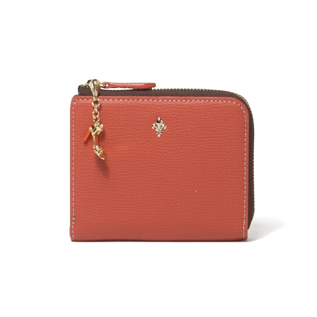 PATRICK COX カラーサンダル L字ファスナー折り財布 オレンジ
