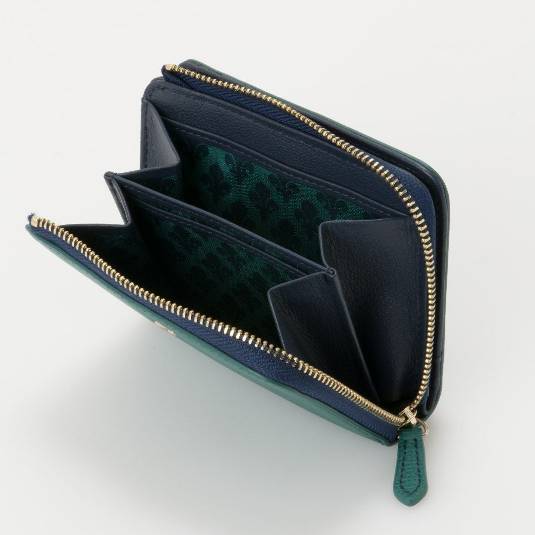 PATRICK COX カラーサンダル L字ファスナー折り財布 グリーン