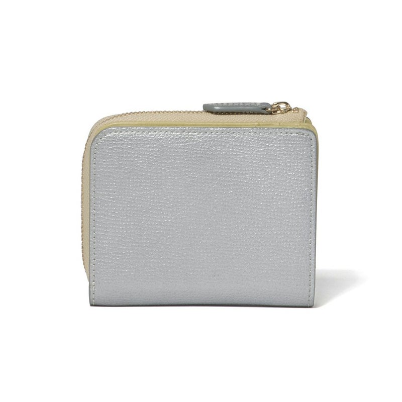 PATRICK COX カラーサンダル L字ファスナー折り財布 シルバー