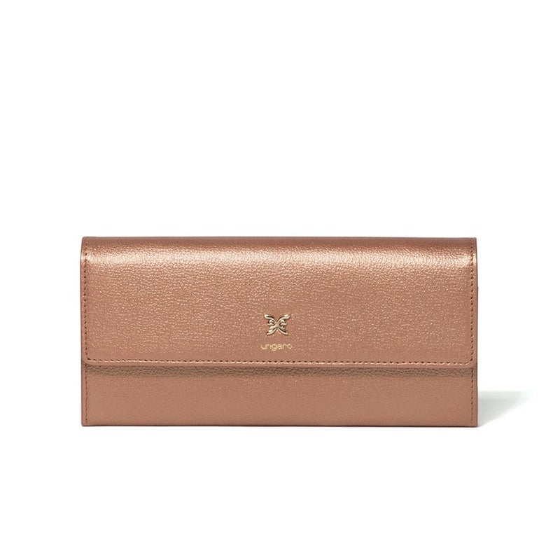 U by ungaroパピヨン BOX長財布 ピンクゴールド