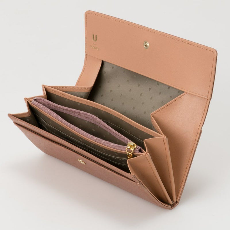 U by ungaroパピヨン BOX長財布 ピンクゴールド