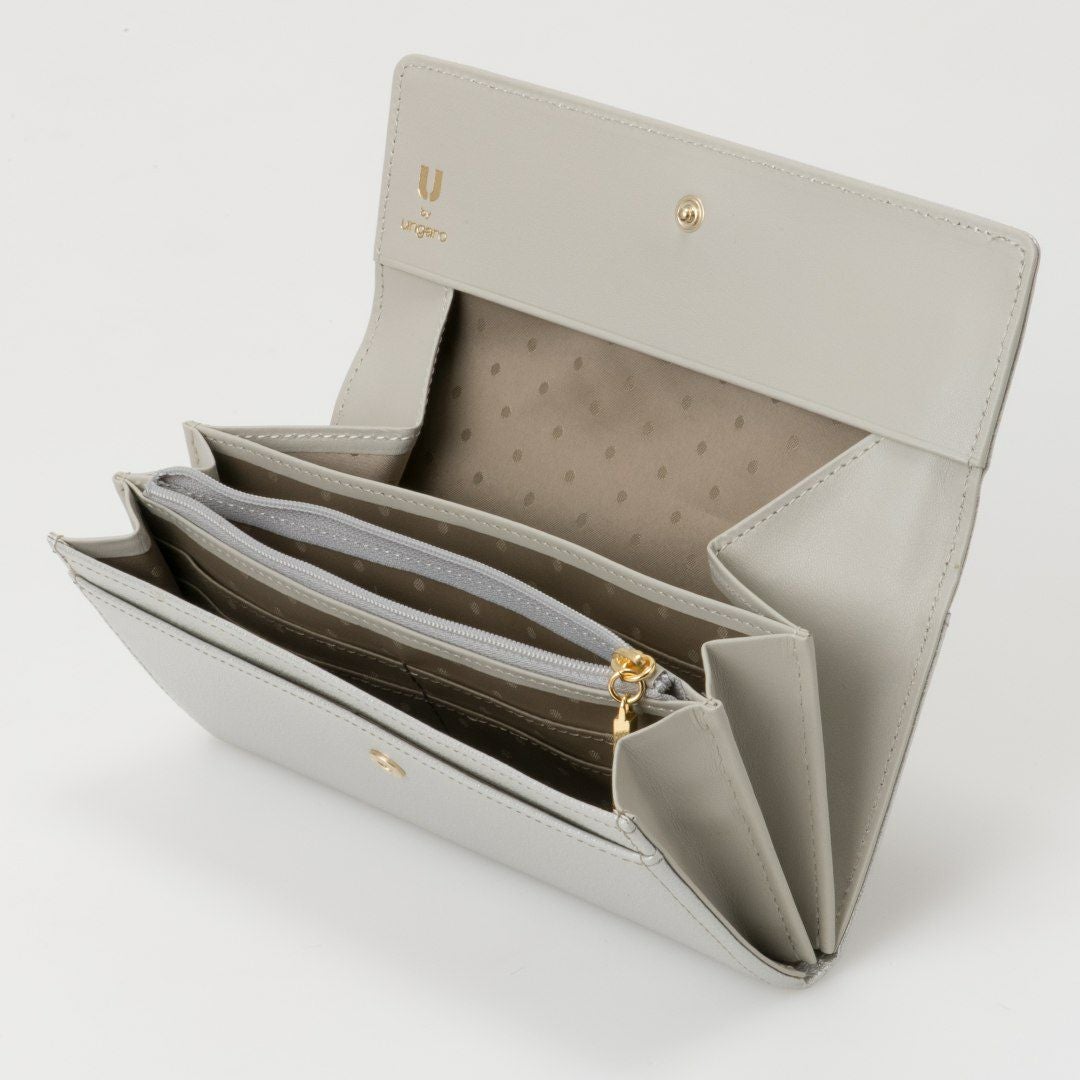 U by ungaroパピヨン BOX長財布 シルバー