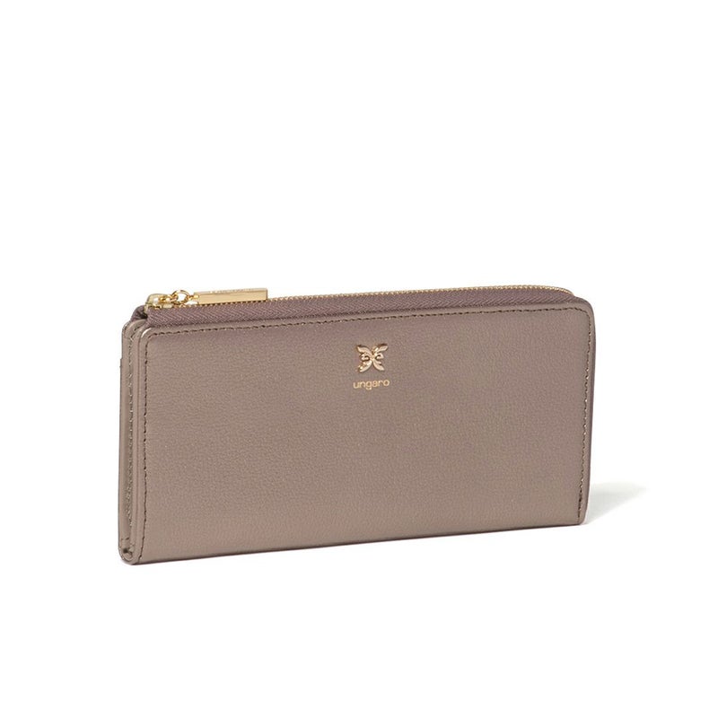 U by ungaroパピヨン L字ファスナー長財布 ブロンズ