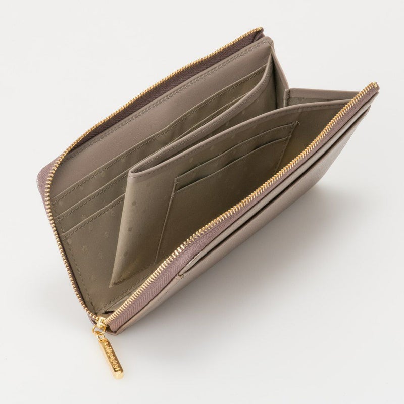 U by ungaroパピヨン L字ファスナー長財布 ブロンズ