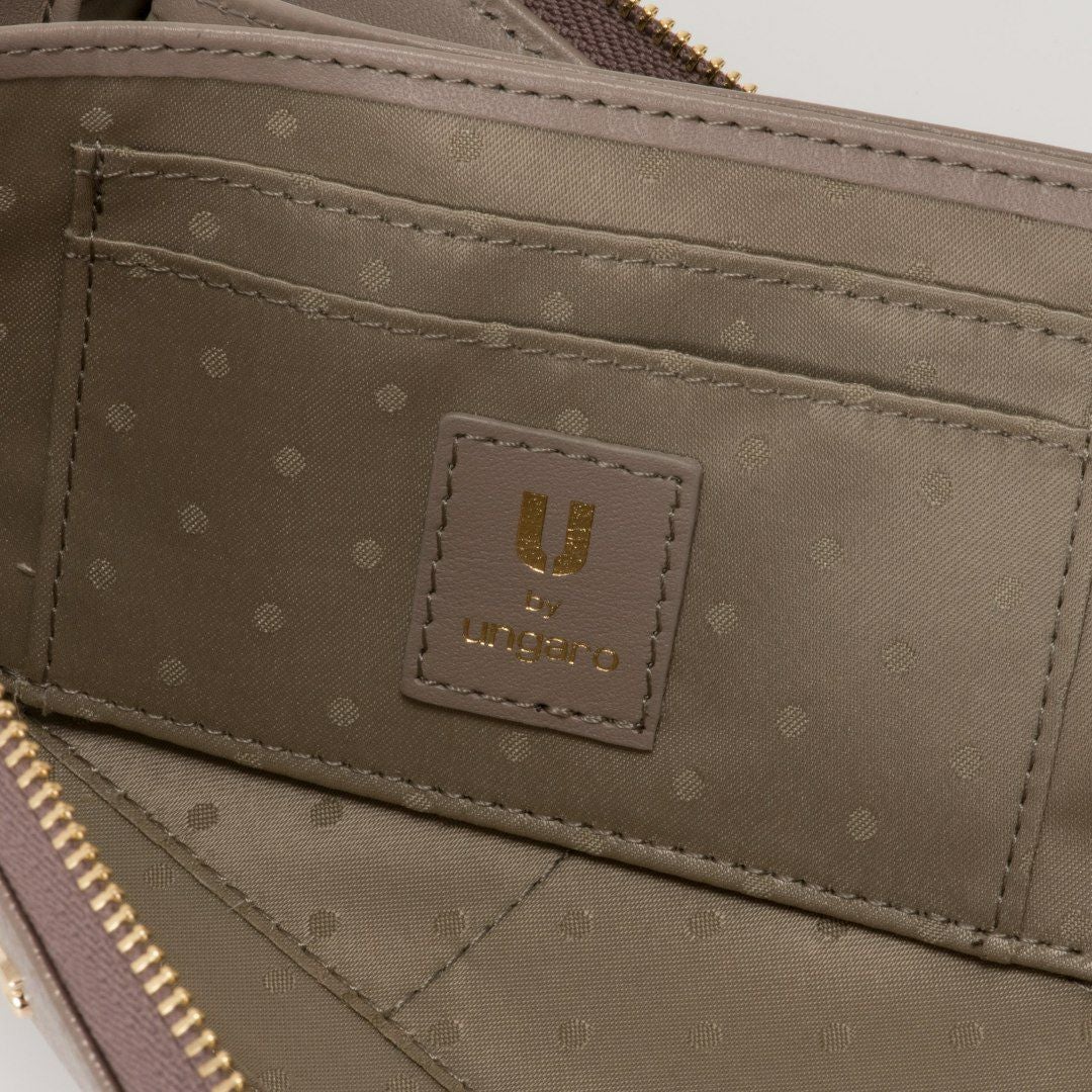 U by ungaroパピヨン L字ファスナー長財布 ブロンズ