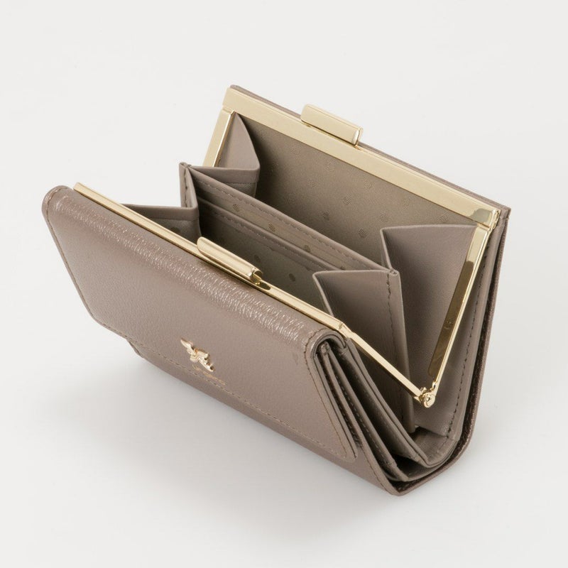 U by ungaroパピヨン 口金折り財布 ブロンズ