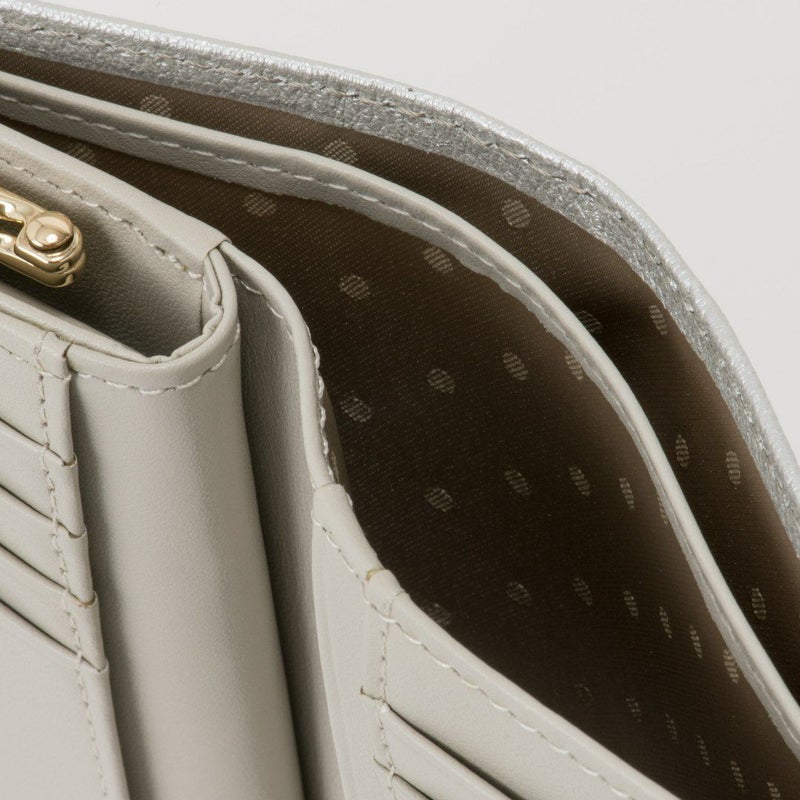 U by ungaroパピヨン 口金折り財布 シルバー