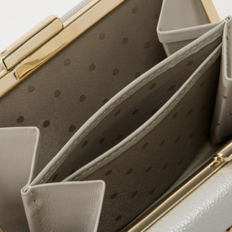 U by ungaroパピヨン 口金折り財布 シルバー