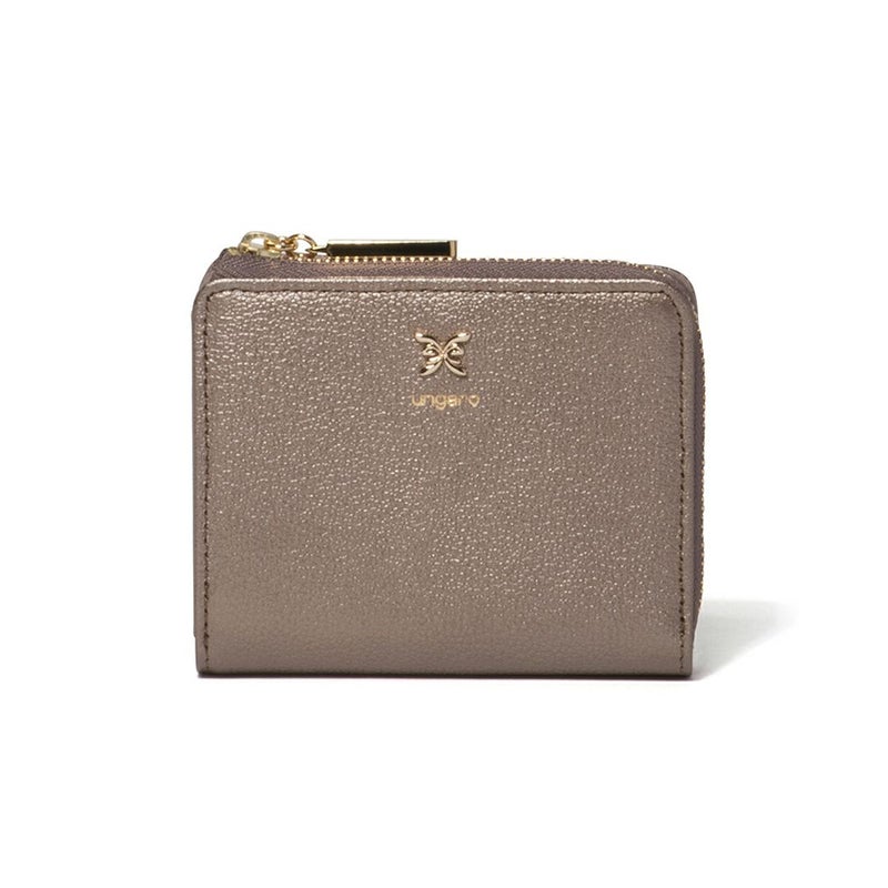 U by ungaroパピヨン L字ファスナー折り財布 ブロンズ