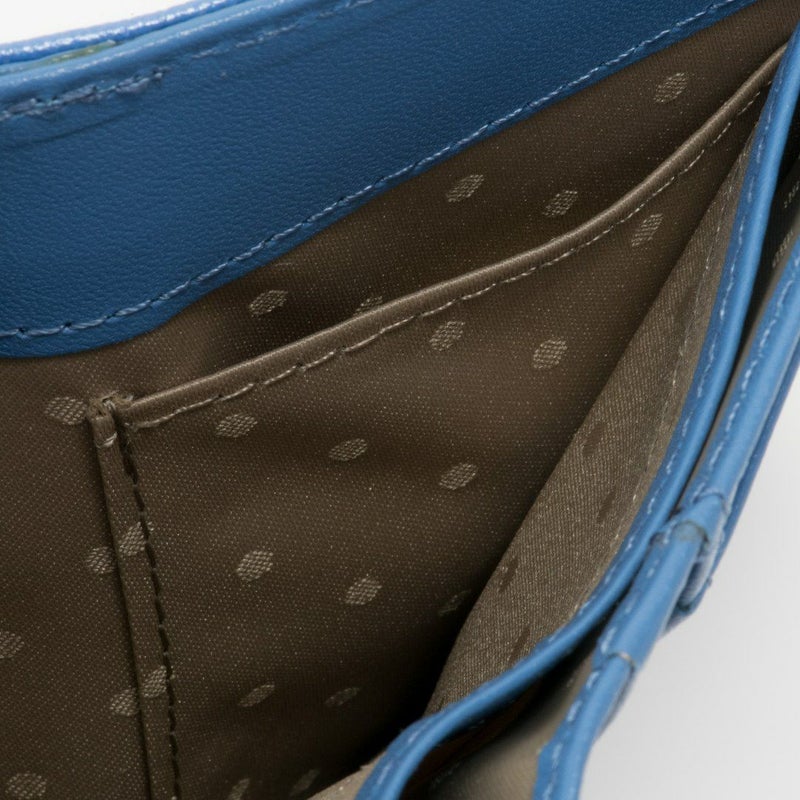 U by ungaroパピヨン L字ファスナー折り財布 ブルー