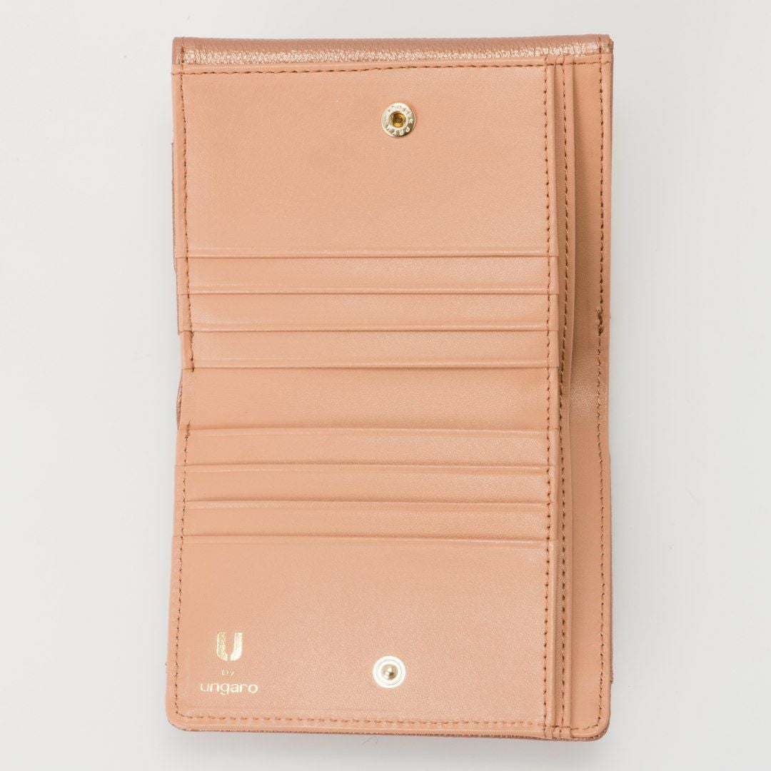 U by ungaroパピヨン BOX折り財布 ピンクゴールド