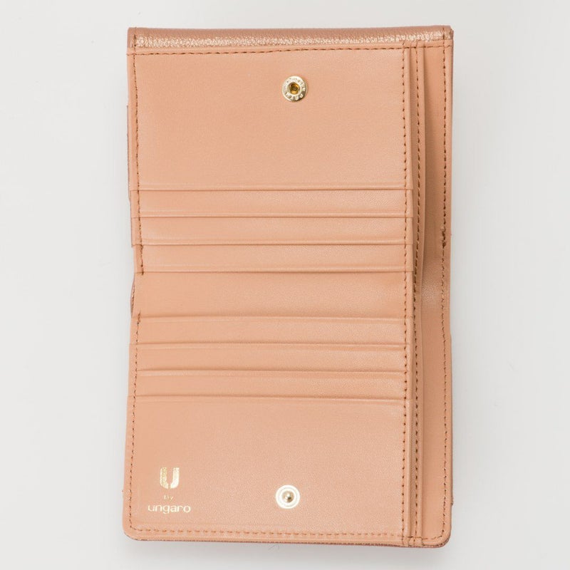 U by ungaroパピヨン BOX折り財布 ピンクゴールド