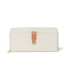U by ungaroシルヴィー L字ファスナー長財布 アイボリー