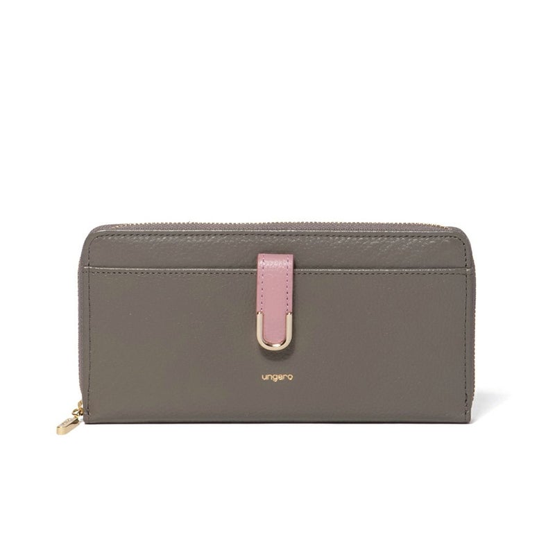 U by ungaroシルヴィー L字ファスナー長財布 グレー