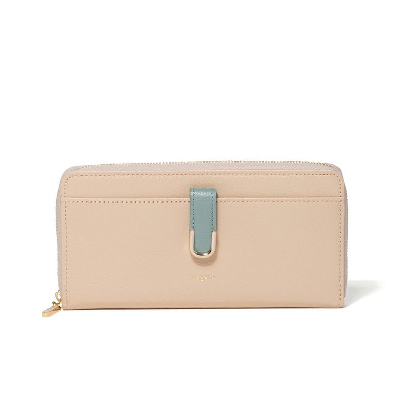 U by ungaroシルヴィー L字ファスナー長財布 ベージュ