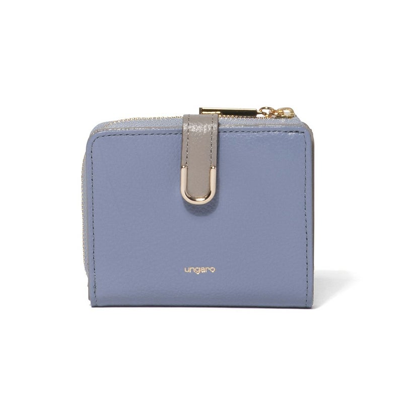 U by ungaroシルヴィー L字ファスナー折り財布 ブルー