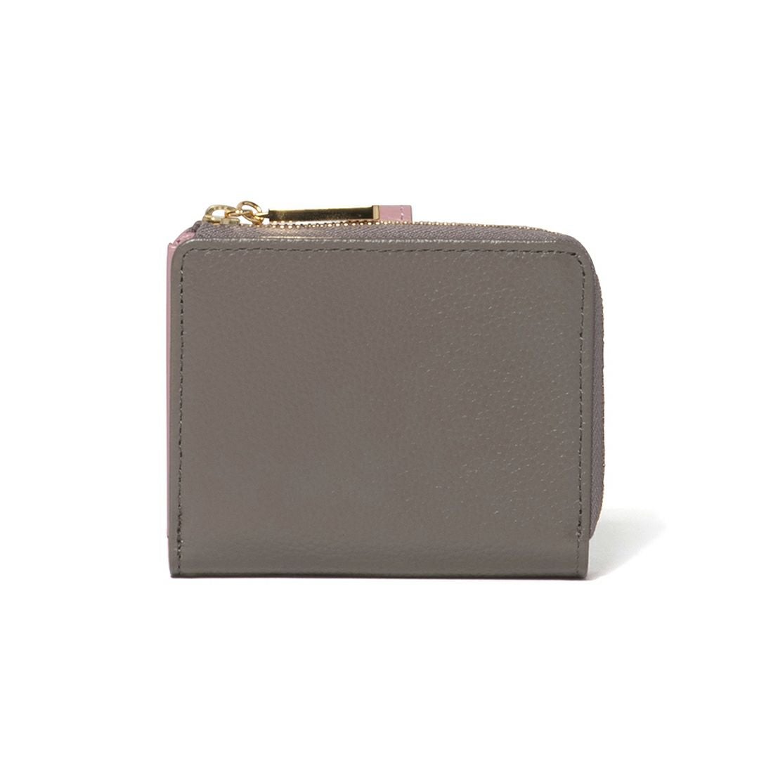 U by ungaroシルヴィー L字ファスナー折り財布 グレー