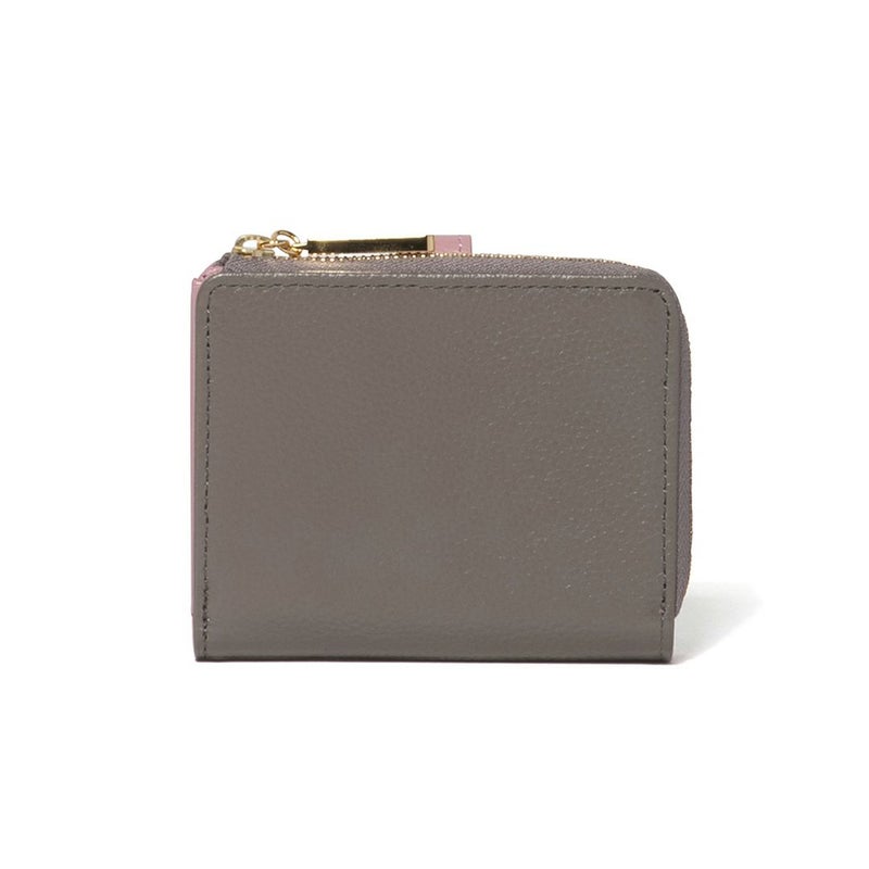 U by ungaroシルヴィー L字ファスナー折り財布 グレー