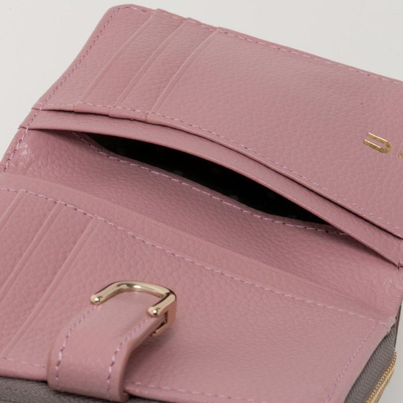 U by ungaroシルヴィー L字ファスナー折り財布 グレー