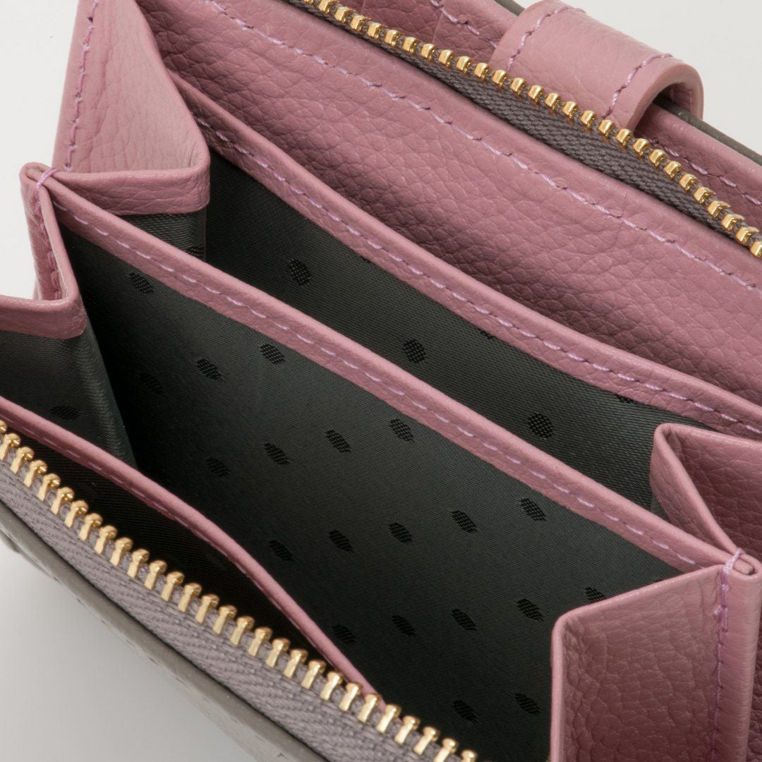 U by ungaroシルヴィー L字ファスナー折り財布 グレー