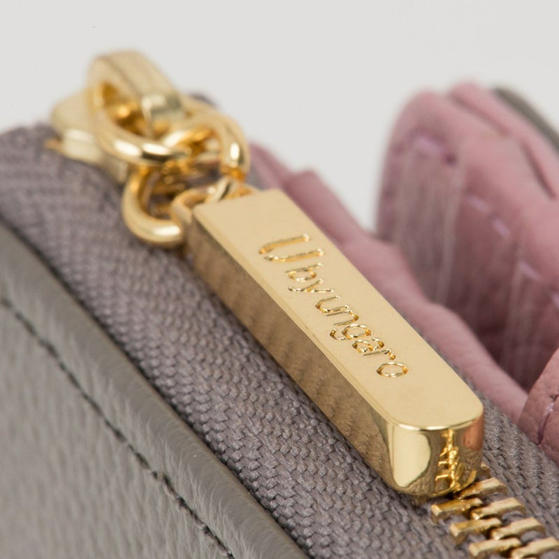 U by ungaroシルヴィー L字ファスナー折り財布 グレー