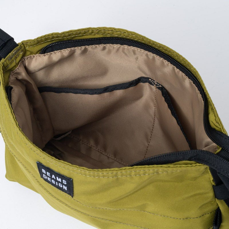 BEAMS DESIGN Diagonal サコッシュ【BMMH5ES1】 オリーブ