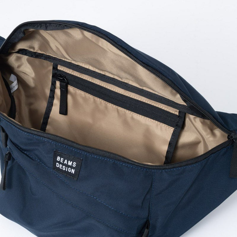 BEAMS DESIGN Diagonal ボディバッグ【BMMH5ES2】 ネイビー