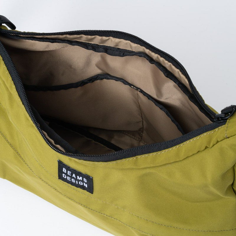 BEAMS DESIGN Diagonal ショルダー(M)【BMMH5ES5】 オリーブ