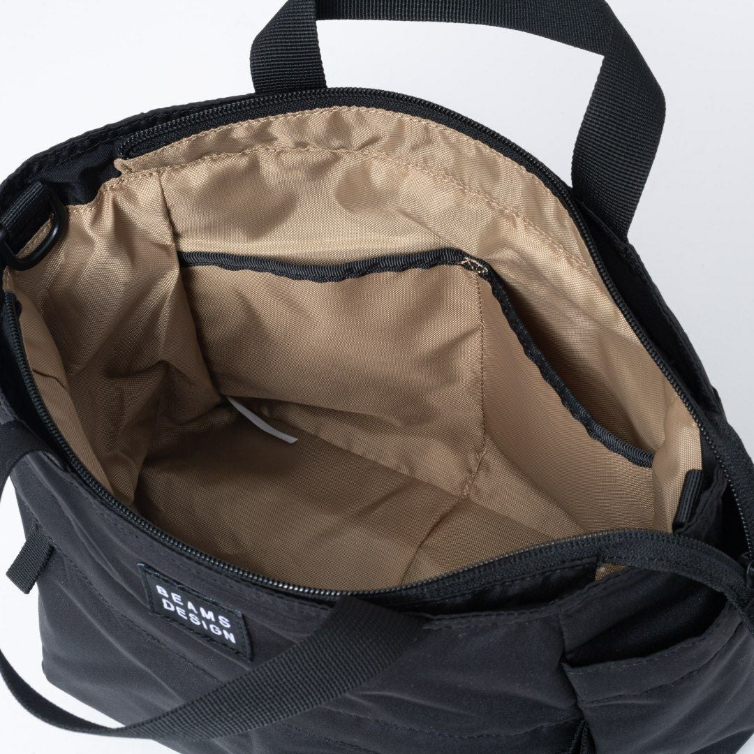 BEAMS DESIGN Diagonal 2WAYミニトート【BMMH5ET1】 ブラック