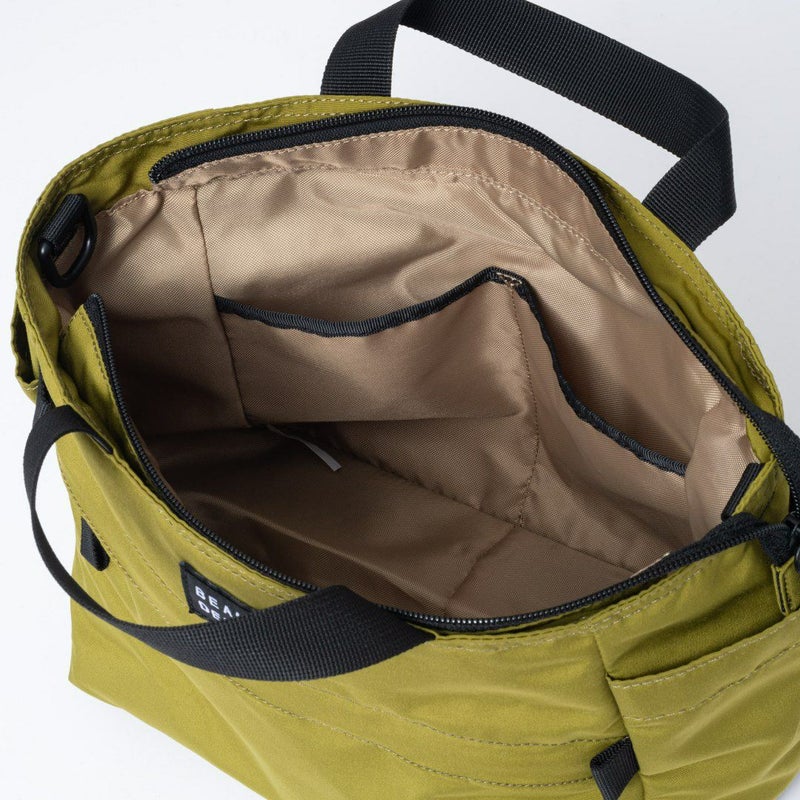 BEAMS DESIGN Diagonal 2WAYミニトート【BMMH5ET1】 オリーブ