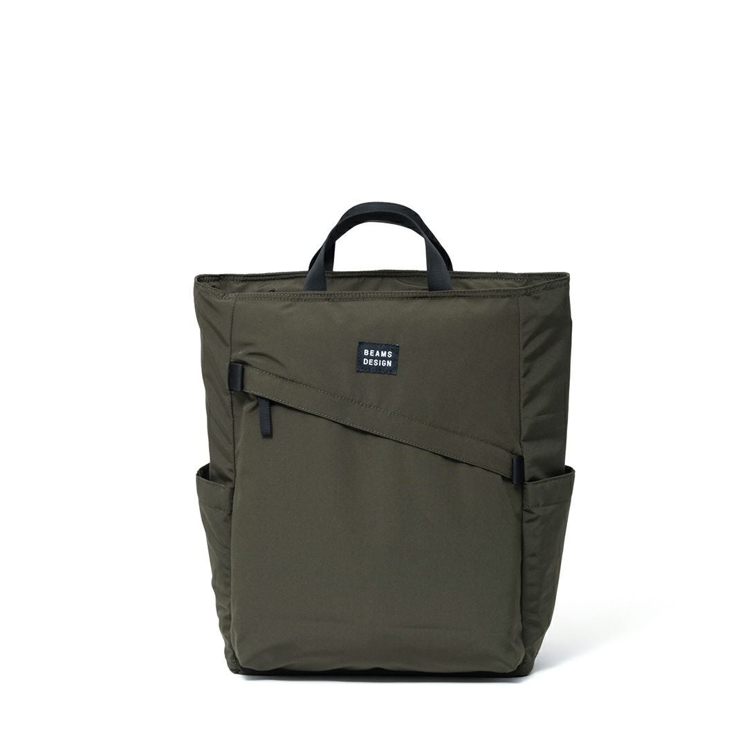 BEAMS DESIGN Diagonal 2WAYバックパック【BMMH5ER2】 カーキ