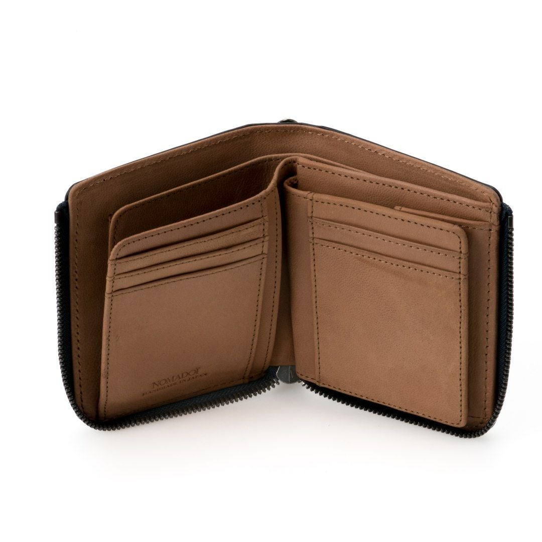 NOMADOI  アラバマ L字ファスナー折り財布(2025年秋冬限定カラー) ブルー