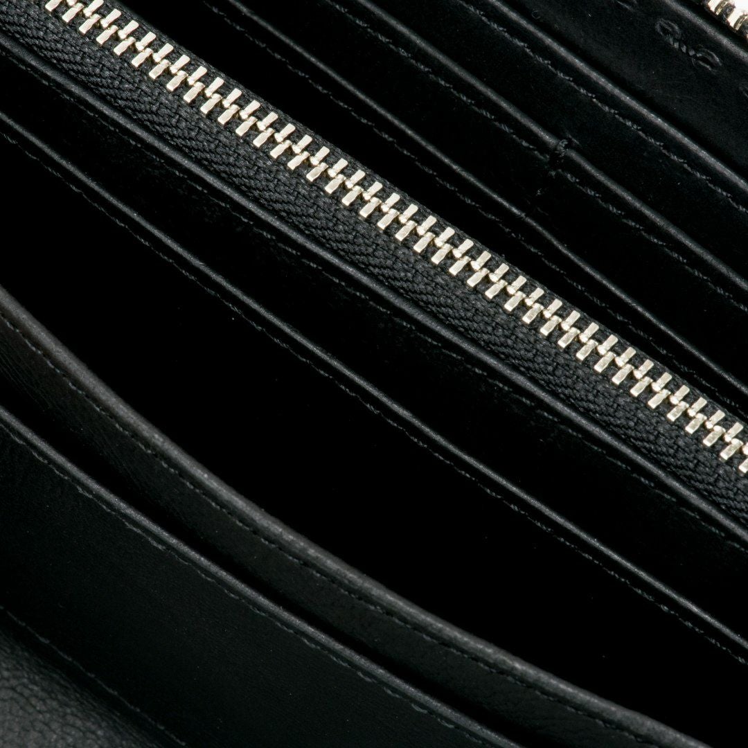 NOMADOI  Indiana ラウンドファスナー長財布 ブラック