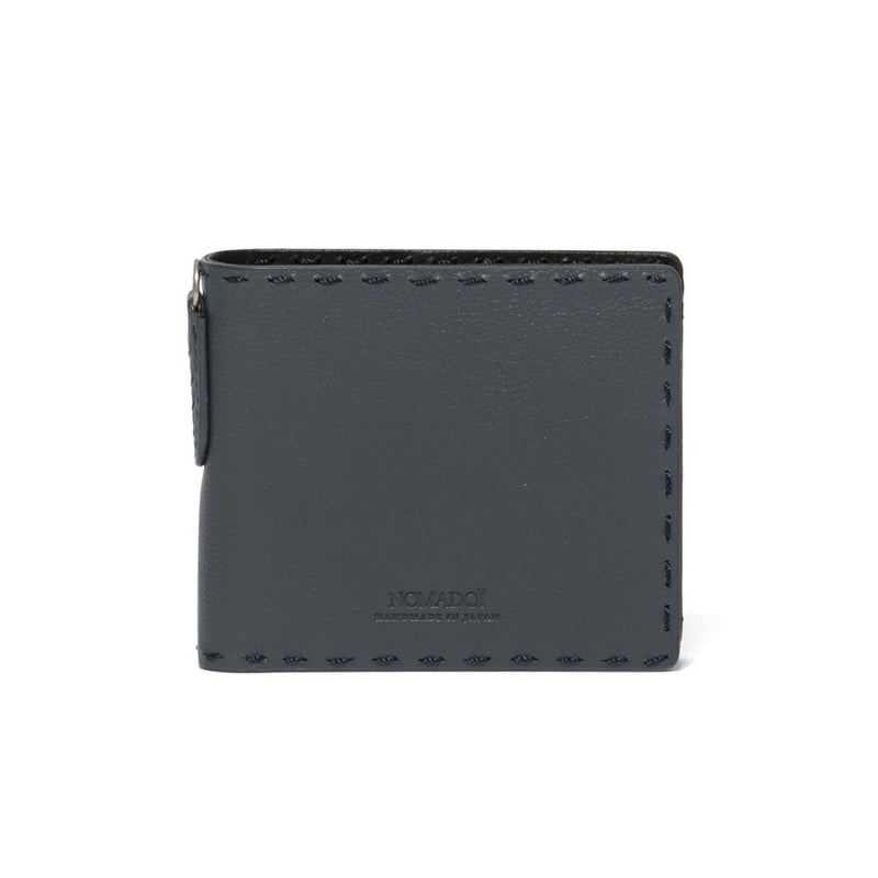 NOMADOI  Indiana 二つ折り財布 ブルーグレー