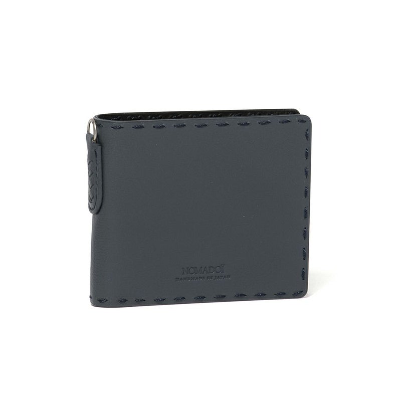 NOMADOI  Indiana 二つ折り財布 ブルーグレー