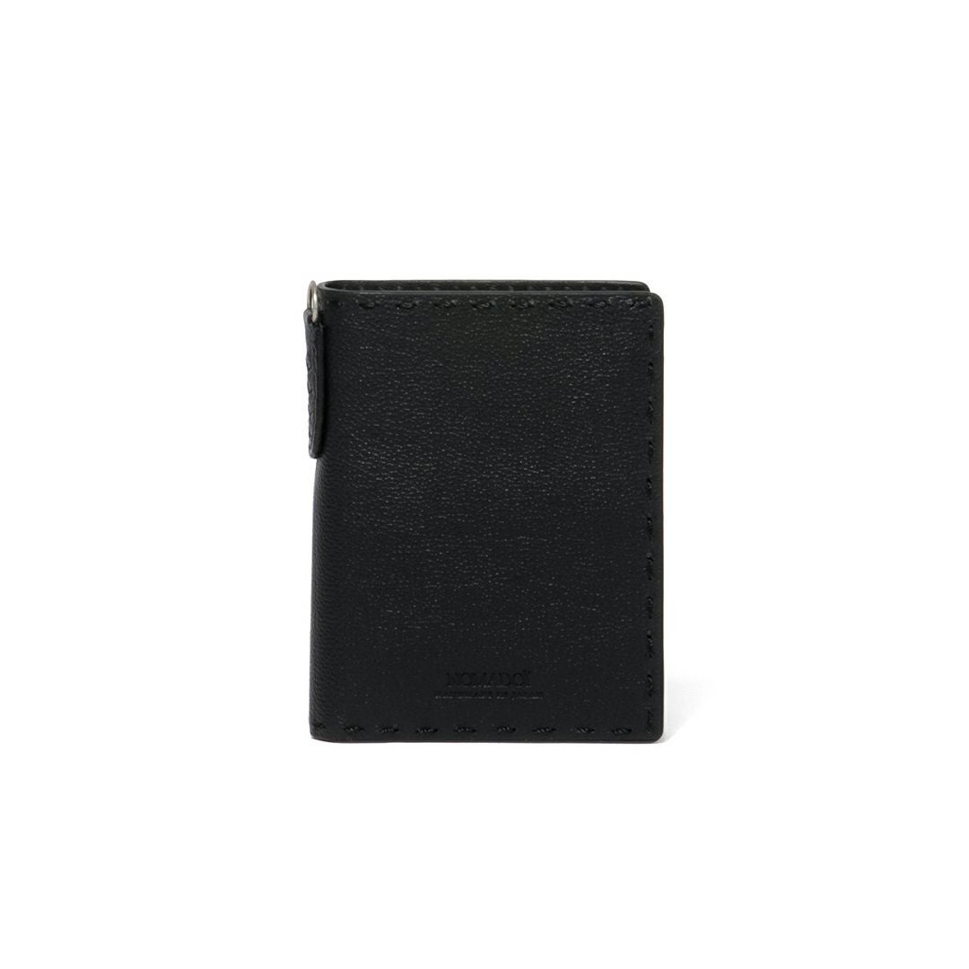 NOMADOI  Indiana 縦型折り財布 ブラック