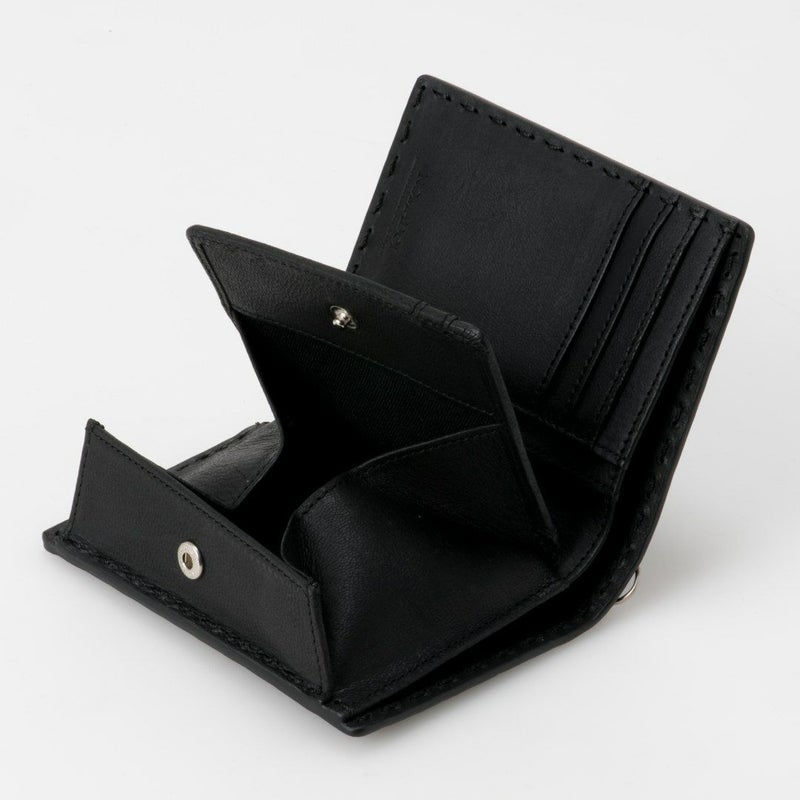 NOMADOI  Indiana 縦型折り財布 ブラック