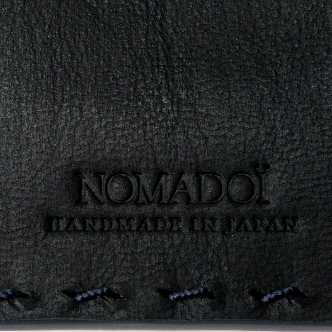 NOMADOI  Indiana 縦型折り財布 ブルーグレー