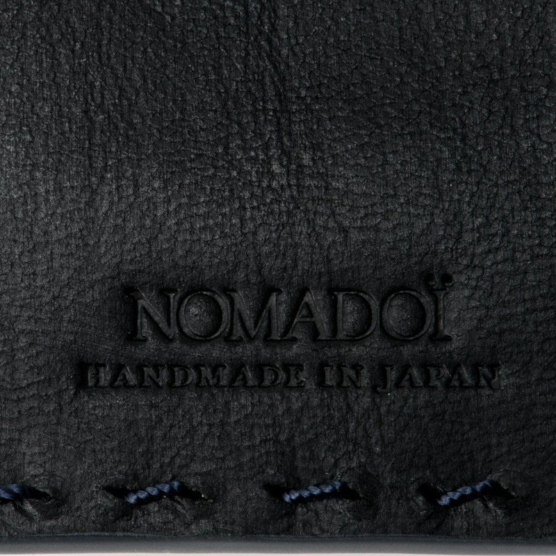 NOMADOI  Indiana 縦型折り財布 ブルーグレー