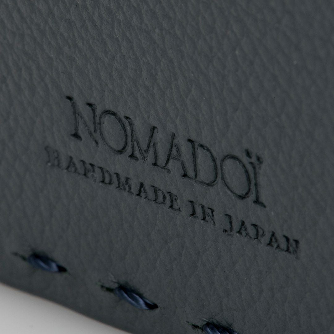 NOMADOI  Indiana 縦型折り財布 ブルーグレー