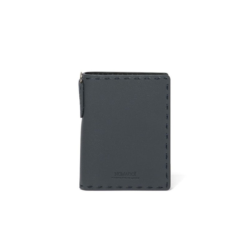 NOMADOI  Indiana 縦型折り財布 ブルーグレー